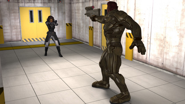 Обои картинки фото 3д графика, фантазия , fantasy, фон, взгляд, девушка