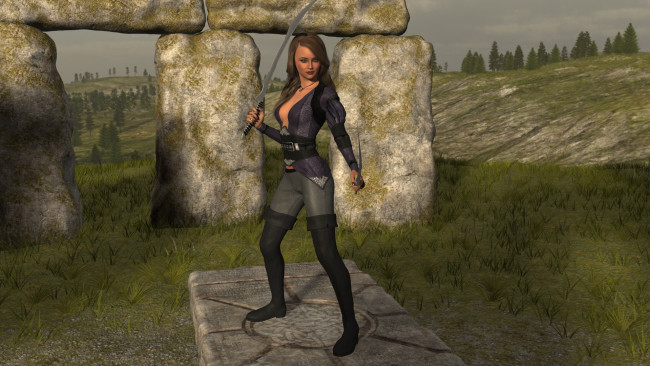 Обои картинки фото 3д графика, фантазия , fantasy, взгляд, девушка, фон