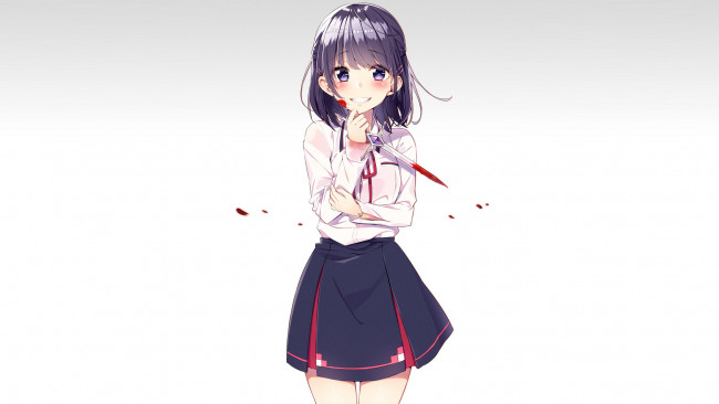 Обои картинки фото аниме, оружие,  техника,  технологии, девушка