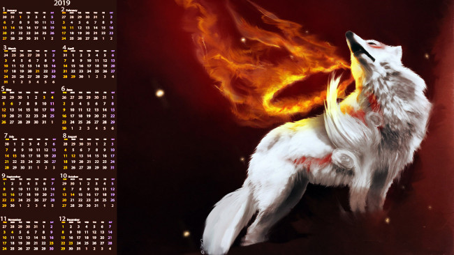 Обои картинки фото календари, фэнтези, животное