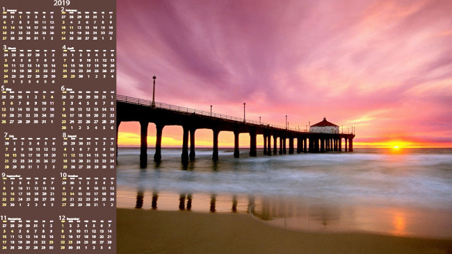 Обои картинки фото календари, природа, водоем, закат