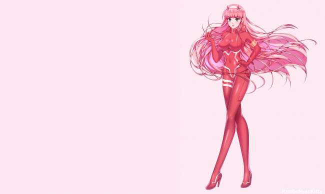 Обои картинки фото аниме, darling in the frankxx, милый, во, франксе