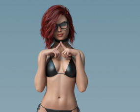 Картинка 3д+графика люди+ people фон взгляд девушка