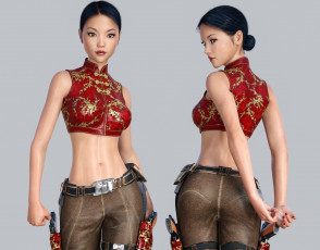 Картинка 3д+графика люди+ people фон взгляд девушка