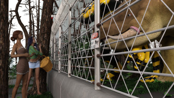 Картинка 3д+графика люди+ people фон взгляд девушки