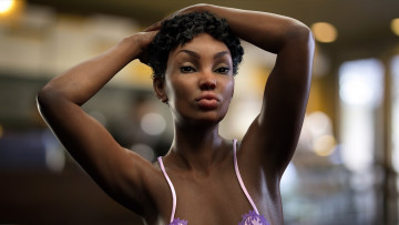 Картинка 3д+графика портрет+ portraits фон взгляд девушка