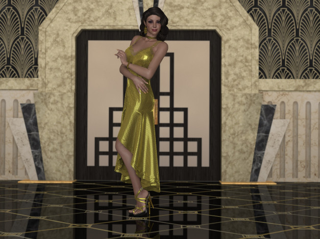 Обои картинки фото 3д графика, люди , people, фон, взгляд, девушка