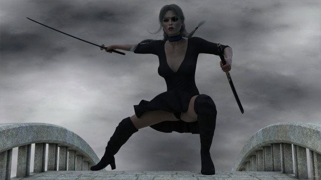 Обои картинки фото 3д графика, фантазия , fantasy, фон, взгляд, девушка