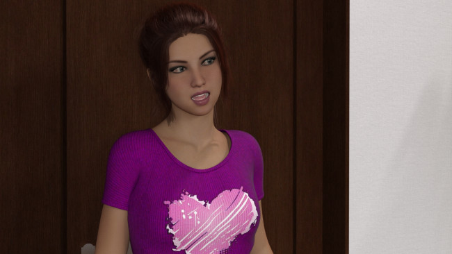 Обои картинки фото 3д графика, люди , people, девушка, взгляд, фон