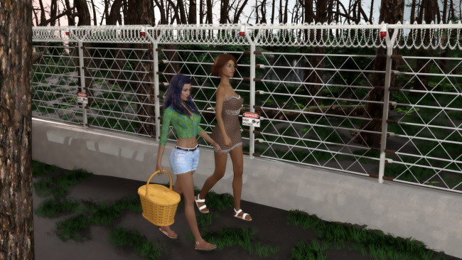 Обои картинки фото 3д графика, люди , people, фон, взгляд, девушки