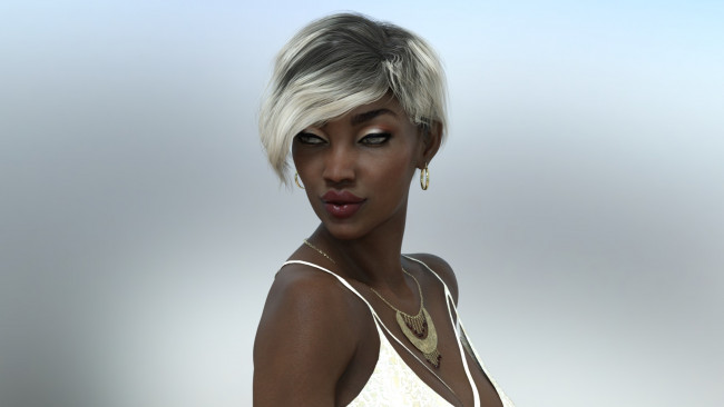 Обои картинки фото 3д графика, портрет , portraits, фон, взгляд, девушка