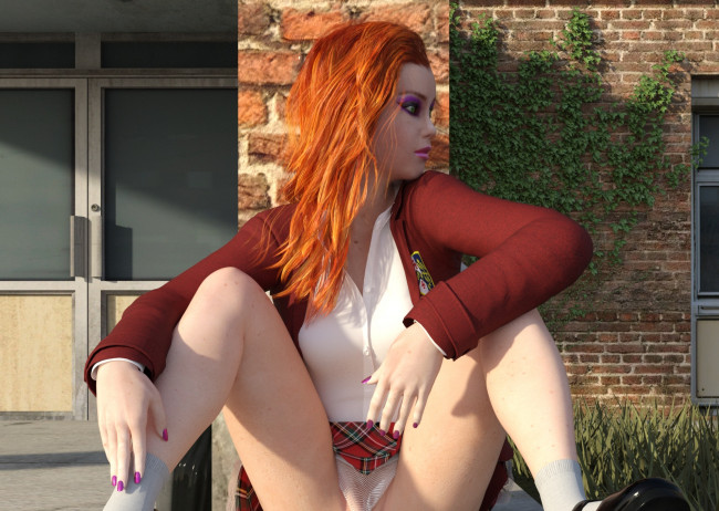 Обои картинки фото 3д графика, люди , people, фон, взгляд, девушка