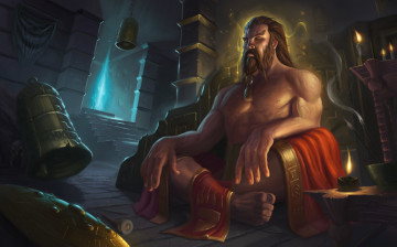 Картинка видео+игры league+of+legends медитация колокола свечи udyr