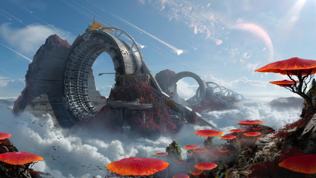 Обои картинки фото фэнтези, иные миры,  иные времена, мир, фантастика, инопланетный, иной, планета, другой, измерение, космос