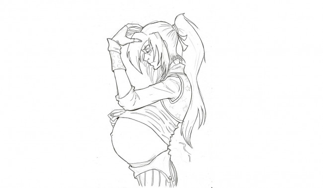 Обои картинки фото аниме, unknown,  другое , парень, омегаверс, мпрег, беременность