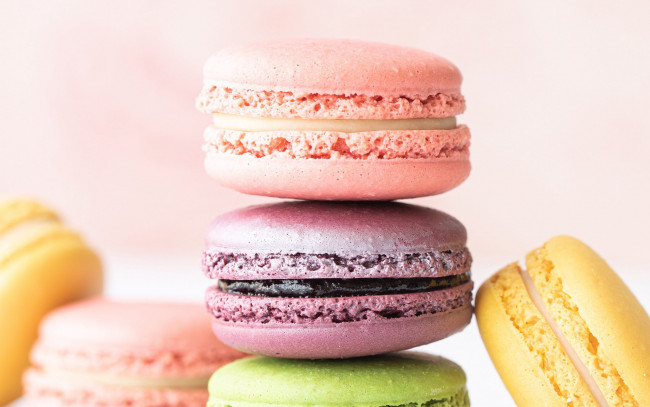 Обои картинки фото еда, макаруны, печенье, лакомство