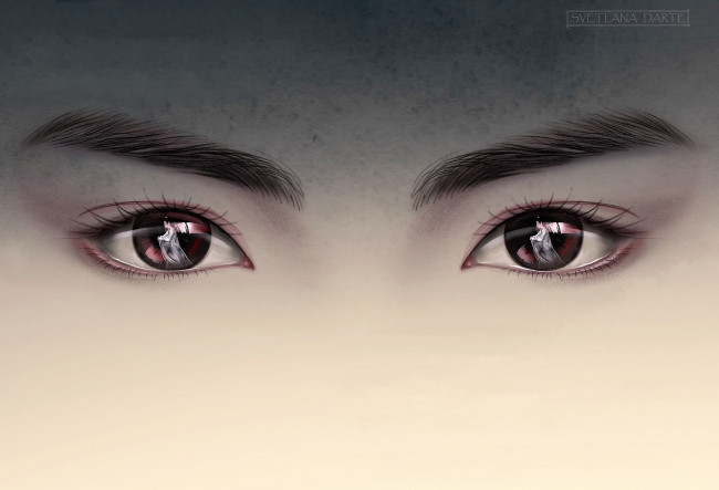 Обои картинки фото рисованное, кино,  мультфильмы, сюэ, ян, глаза