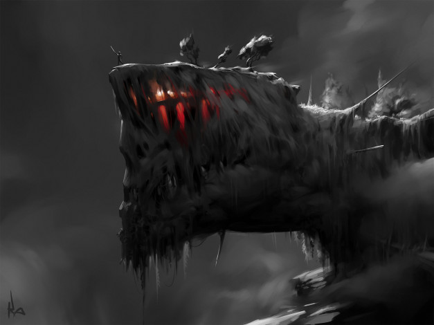 Обои картинки фото фэнтези, люди, монстр