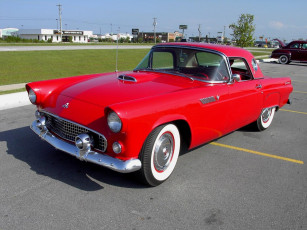 Картинка 1955 ford thunderbird classic автомобили