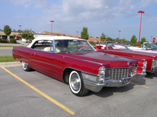 Картинка 1965 cadillac convertible classic автомобили