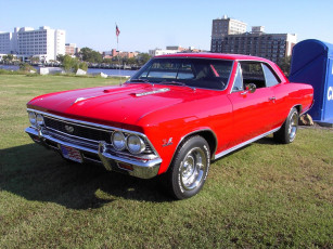Картинка 1966 chevrolet chevelle ss classic автомобили выставки уличные фото