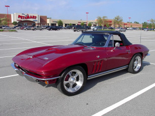 Картинка 1967 chevrolet corvette convertible classic автомобили выставки уличные фото