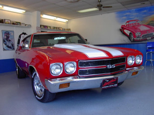Картинка 1970 chevrolet chevelle ss classic автомобили выставки уличные фото