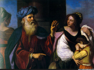Картинка abraham casting out hagar and ishmael рисованные guercino