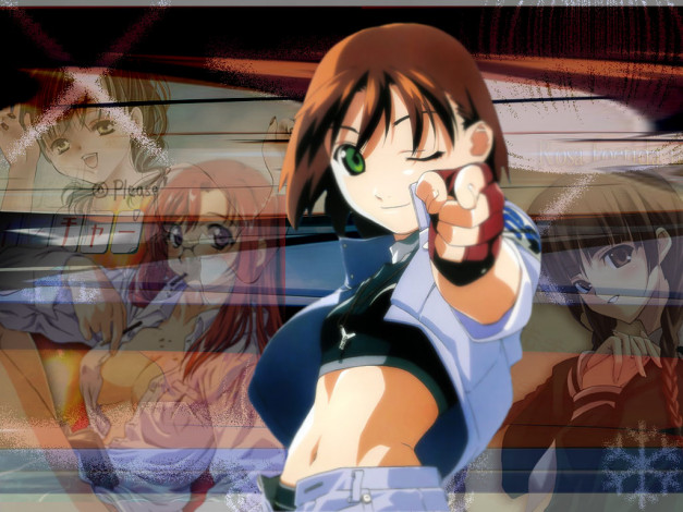 Обои картинки фото аниме, starship, girl, yamamoto, yohko