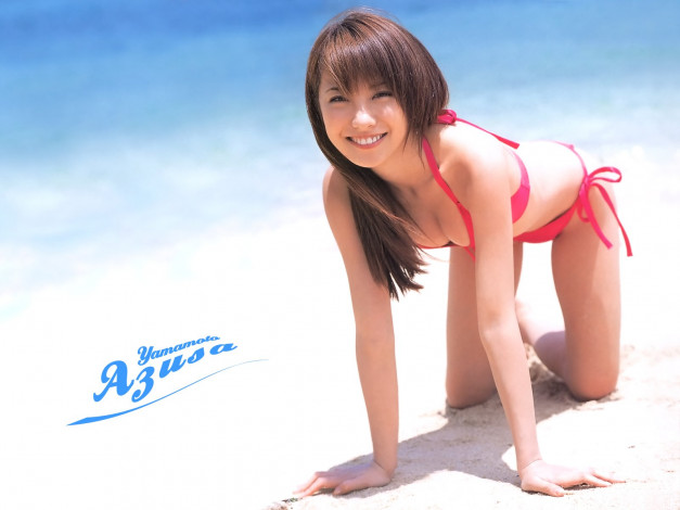 Обои картинки фото Azusa Yamamoto, девушки