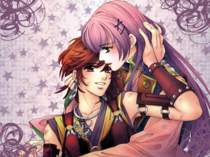 Картинка аниме hanbun no tsuki ga noboru sora