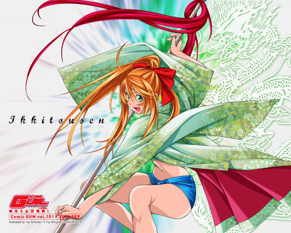 Обои картинки фото аниме, ikki, tousen