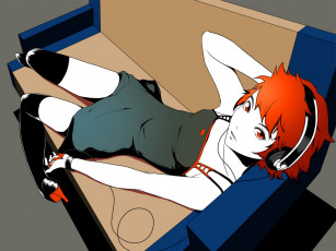 Картинка аниме headphones instrumental