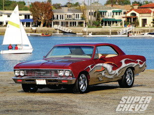 Картинка 1966 chevrolet chevelle автомобили