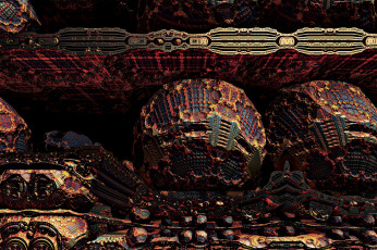 Картинка 3д графика fractal фракталы фон узор рисунок тёмный