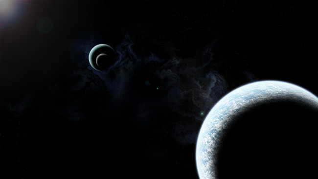 Обои картинки фото космос, арт, планеты, вселеная, тёмный