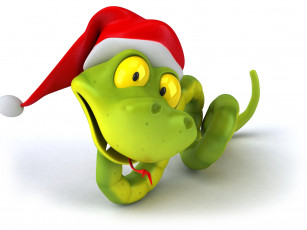 Картинка 3д графика animals животные змея