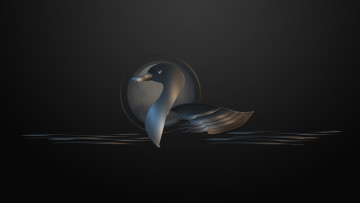 Картинка 3д графика animals животные утка