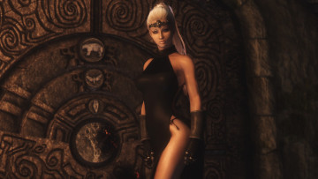 обоя 3д, графика, fantasy, фантазия, взгляд, девушка, стена