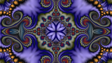 Картинка 3д графика fractal фракталы узор цвета фон