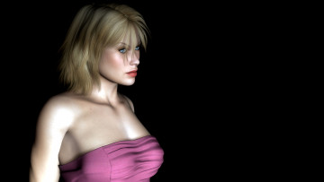 Картинка 3д графика people люди взгляд девушка