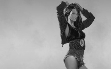 Картинка рисованные люди девушка