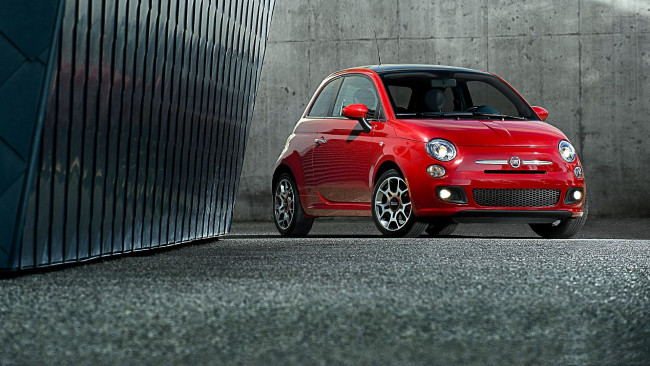 Обои картинки фото fiat, 500, автомобили, group, легковые, италия
