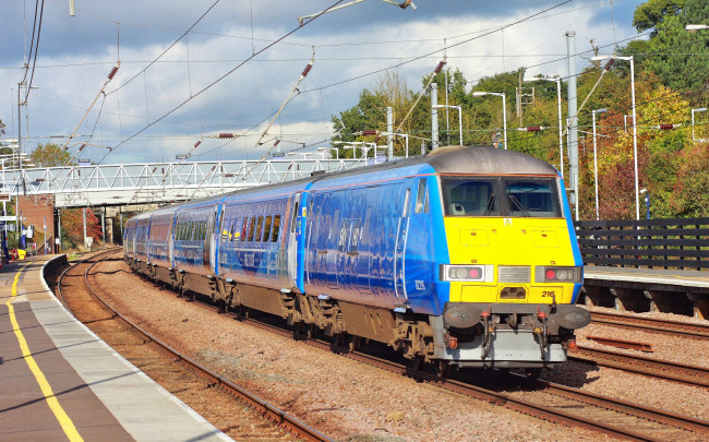 Обои картинки фото техника, электрички, рельсы, электричка, железная, дорога