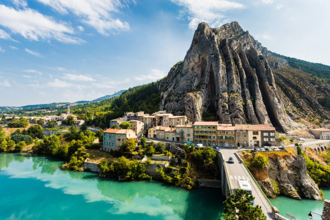 Обои картинки фото города, панорамы, франция, sisteron, france, систерон