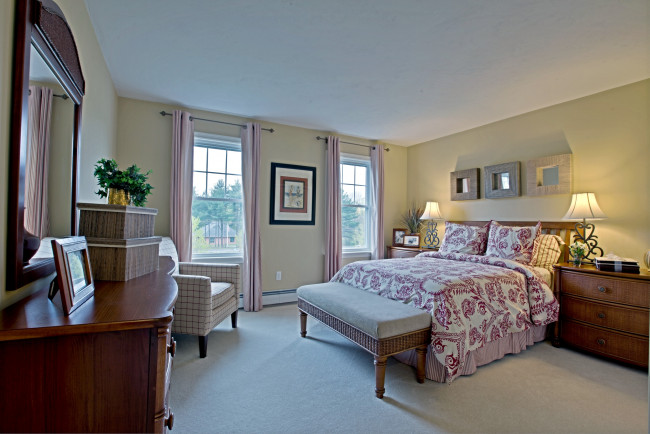 Обои картинки фото интерьер, спальня, кровать