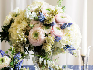 Картинка цветы букеты +композиции гортензия морозник букет ranunculus