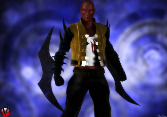 Картинка 3д+графика фантазия+ fantasy мужчина фон взгляд оружие