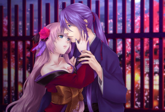 Картинка аниме vocaloid kamui gakupo megurine luka