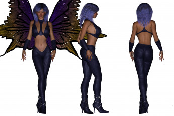 Картинка 3д+графика эльфы+ elves крылья фон взгляд девушка